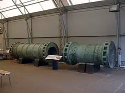 Dismantled Dardanelles Gun in 2007 at Fort Nelson