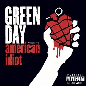 Обложка альбома Green Day «American Idiot» (2004)