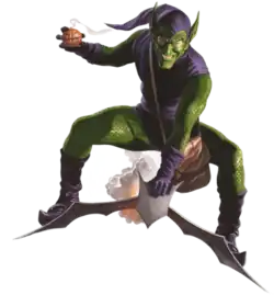 Зелёный гоблин (Норман Озборн) на варианте обложки комикса Hallows' Eve #1 (март 2023)Художник — Алекс Росс