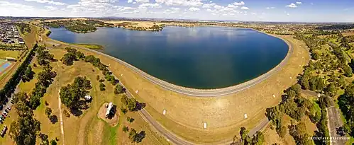 Гринвейлское водохранилище в феврале 2017 года