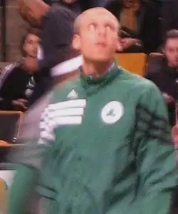 Грег Стимсма на тренировке «Селтикс»