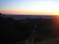 Закат с одной из обзорных точек парка, фото сделано в декабре 2006 года.