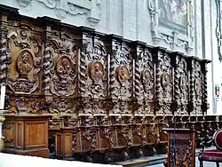 Кресла хора базилики Святого Серватия. Гримберген, провинция Фламандский Брабант, Бельгия