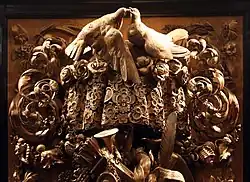 Панно в честь союза Тосканы и Англии. Деталь.