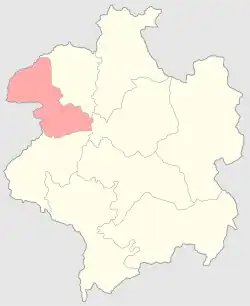 Белостокский уезд на карте