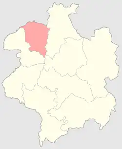 Сокольский уезд на карте