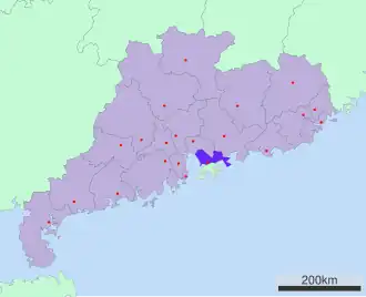 Шэньчжэнь на карте