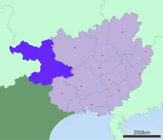 Байсэ на карте