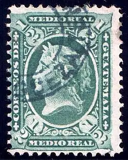 ½ реала (Sc #8), гашёная