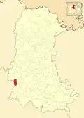 Расположение муниципалитета на карте провинции