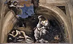 Гверчино. Ночь. 1621. Tемпера. Казино Людовизи