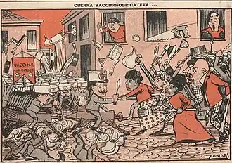 Восстание в карикатуре Леонидаса, опубликованной в журнале O Malho 29.10.1904.