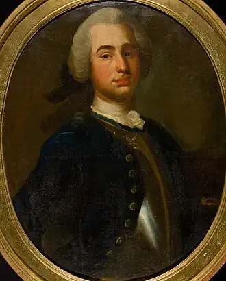 Портрет работы О. Арениуса, 1743