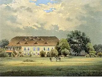 Gutshaus Hoppenrade, um 1860