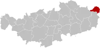 Расположение муниципалитета на карте провинции