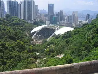 Общий вид на стадион с Тайхан-Роуд