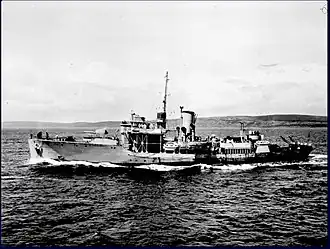 «Алберни» между 1943 и 1944 годами