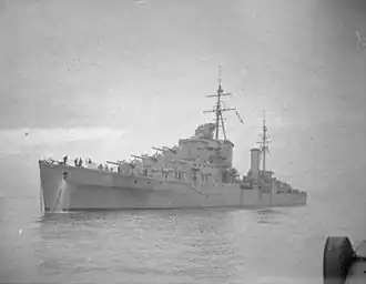 Лёгкий крейсер «Бонавенчер» типа «Дидо», 1940 год