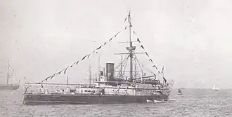 HMS Conqueror в 1881 году