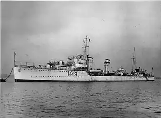 Эсминец HMS Diana типа D, 1933 год