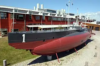 «Хайен» в музее в Карлскруне