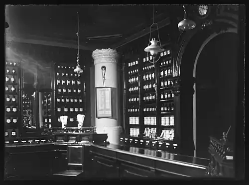 Интерьер аптеки в 1900 году. Фото Хуго Симберга