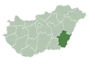 Бекеш на карте