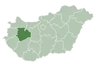 Веспрем на карте