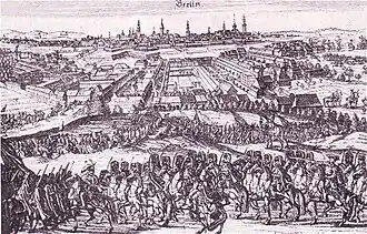 Австрийцы берут Берлин в 1757 году