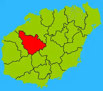 Байша-Лиский автономный уезд на карте