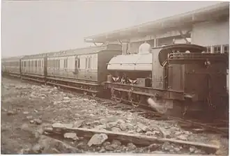 № 1593 на станции Хэкин-докс (Милфорд-хейвен, 1889 г.)