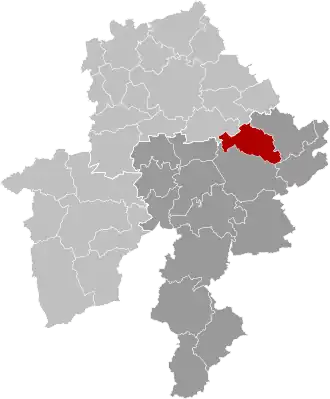 Расположение муниципалитета на карте провинции