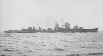 Ханадзуки на ходовых испытаниях 18 декабря 1944 года