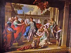 Роспись лестницы в Ханбери-холле. Вустершир, Англия. Ок. 1710