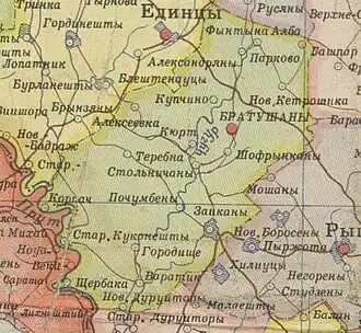 Братушанский район на карте