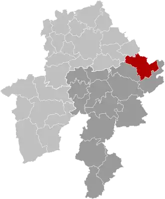 Расположение муниципалитета на карте провинции