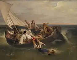 Лодка греческих беженцев