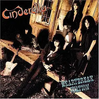 Обложка альбома Cinderella «Heartbreak Station» (1990)