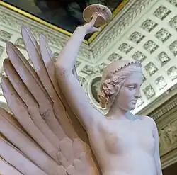 Геба и орёл Юпитера. Деталь. 1851. Мрамор. Музей изящных искусств, Дижон