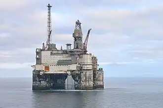 Нефтяная платформа на месторождении Хейдрун, 2016 год