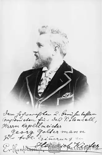 фото не позднее 1898 г.,с надписью Георгу Гольтерману