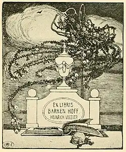 Экслибрис Баркенхоф. 1901