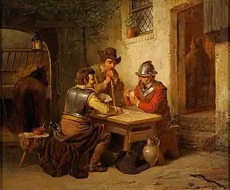 Солдаты, играющие в карты