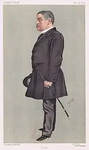 «Бинго». Генри Бинг в карикатурном виде в журнале «Ярмарке тщеславия», май 1892 года.