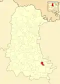 Расположение муниципалитета на карте провинции