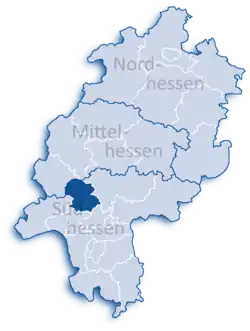 Верхний Таунус на карте