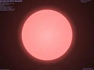 HIP 61404 в программе Celestia