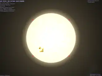 HIP 87023 в программе Celestia.