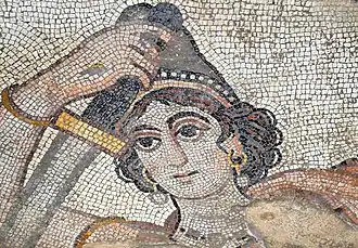 Ипполита на позднеантичной мозаике