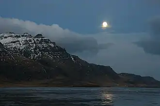 Вид на Аульфта-фьорд в ноябре 2007 года